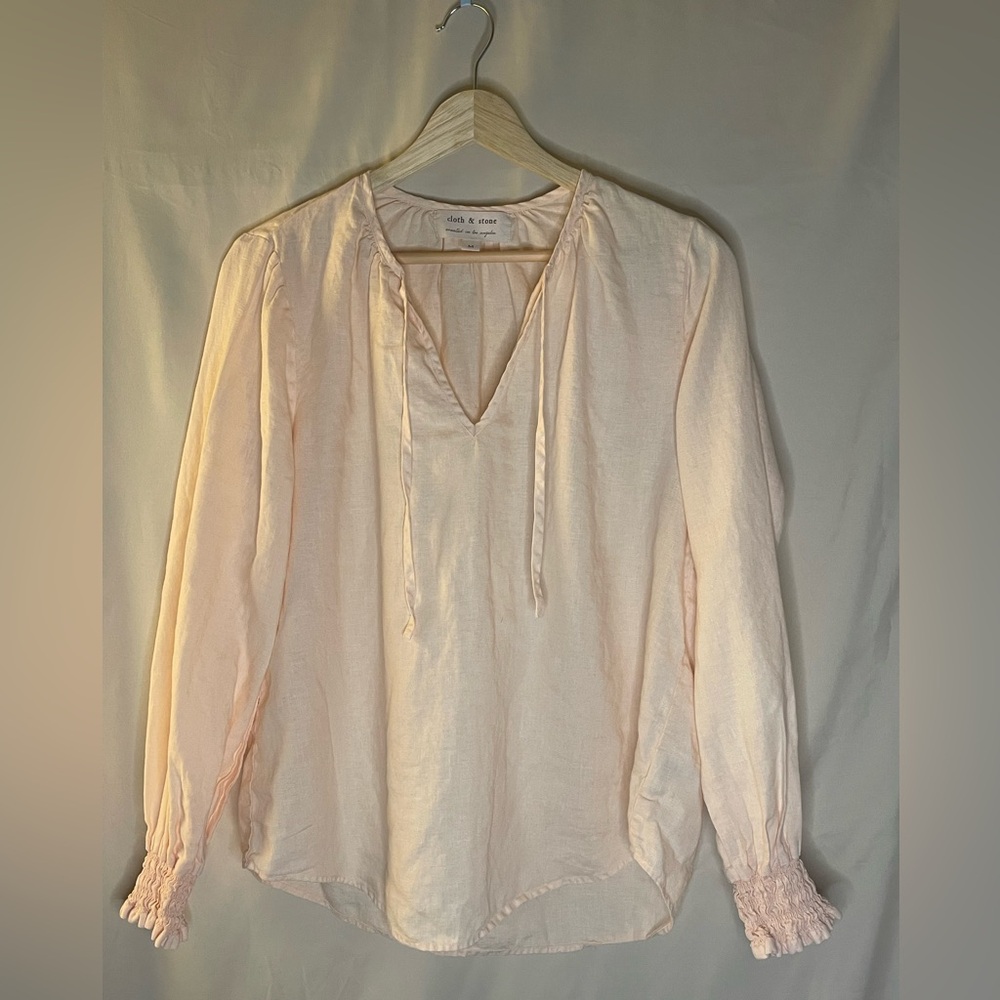 Cloth & Stone Peasant Blouse, Size M